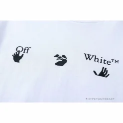 Hypeyourbeast T-Shirts OFF-WHITE Sea Blue Cross Arrow Tee Shirt 'WHITE' 12 Hypeyourbeast T-Shirts OFF-WHITE Sea Blue Cross Arrow Tee Shirt 'WHITE'