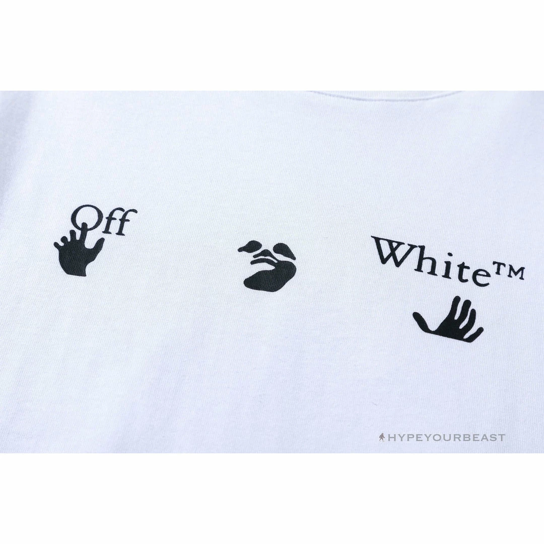 Hypeyourbeast T-Shirts OFF-WHITE Sea Blue Cross Arrow Tee Shirt 'WHITE' 4 Hypeyourbeast T-Shirts OFF-WHITE Sea Blue Cross Arrow Tee Shirt 'WHITE'