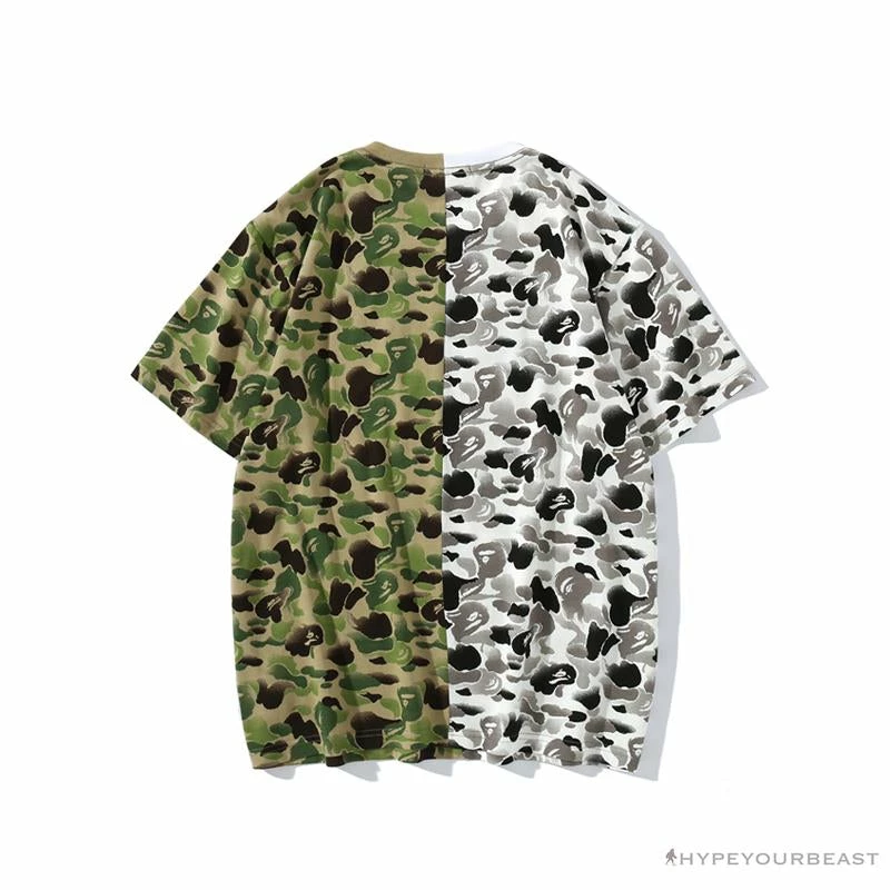 Hypeyourbeast BAPE Chinese Style Ink 10th Anniversary Camouflage Tee Shirt 'Green & White' Clothes 2 Hypeyourbeast BAPE Chinese Style Ink 10th Anniversary Camouflage Tee Shirt 'Green & White' Clothes