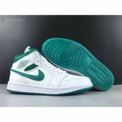 Hypeyourbeast Air Jordan 1 Mid White Mystic Green