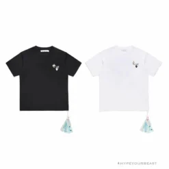Hypeyourbeast OFF-WHITE Takashi Murakami Sunflower Tee Shirt 'BLACK' T-Shirts