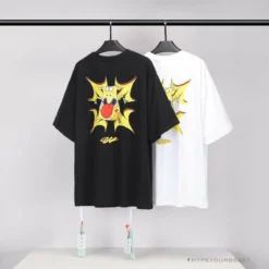 Hypeyourbeast OFF-WHITE Dimensional Arrow Angry Calf Tee Shirt 'BLACK'