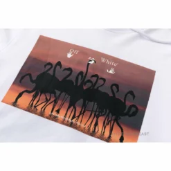 HypeYourBeast Off White Hoodie Flamingo - White Hoodies & Jackets