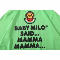 Hypeyourbeast Clothes BAPE Baby Milo Watermelon Little Monkey Tee Shirt 'GREEN' 28 Hypeyourbeast Clothes BAPE Baby Milo Watermelon Little Monkey Tee Shirt 'GREEN'