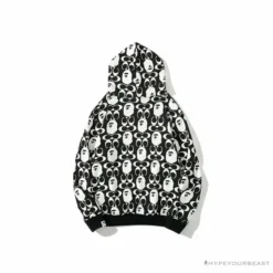 Hypeyourbeast Clothes BAPE X COACH Co-Branded Black-White Hoodie