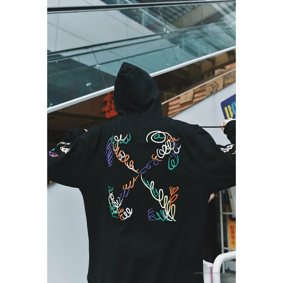 HypeYourBeast Off White Hoodie Embroidered Black Hoodies & Jackets 6 HypeYourBeast Off White Hoodie Embroidered Black Hoodies & Jackets
