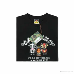 Hypeyourbeast Clothes BAPE Baby Milo Year Of The Ox Tee Shirt 'BLACK'