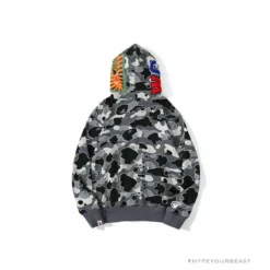 Hypeyourbeast BAPE Shark Head STA Star Camouflage Hoodie 'BLACK'