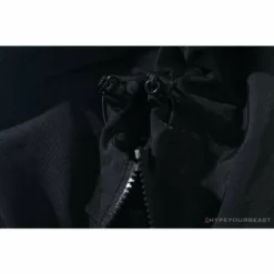 Hypeyourbeast BAPE X FCRB Joint Double Zip Camouflage Hoodie 'BLACK' Clothes