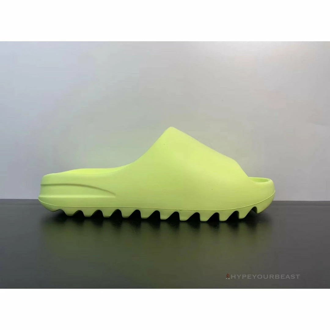 HypeYourBeast Adidas Yeezy Slide Glow Green 6 HypeYourBeast Adidas Yeezy Slide Glow Green