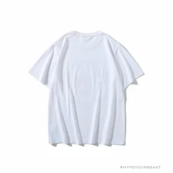 Hypeyourbeast BAPE Messy Letters Upside Down Little Ape Head Tee Shirt 'WHITE'