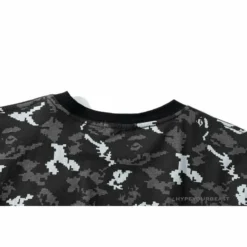 Hypeyourbeast BAPE Digital Pixel Camouflage Tee Shirt 'BLACK' Clothes