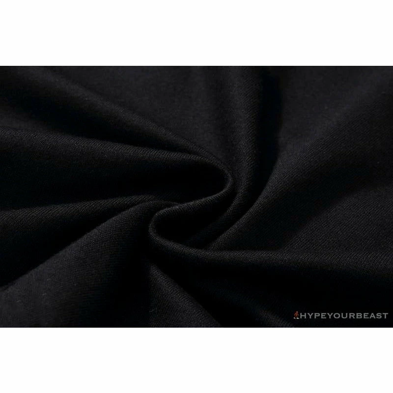 Hypeyourbeast Clothes BAPE Tiger Pattern Camouflage Ape Man Initial Print Tee Shirt 'BLACK' 9 Hypeyourbeast Clothes BAPE Tiger Pattern Camouflage Ape Man Initial Print Tee Shirt 'BLACK'