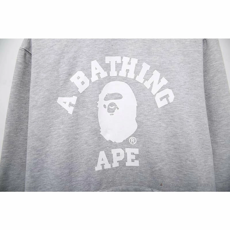 Hypeyourbeast Clothes BAPE X Bathing Ape Head Hoodie 'GREY' 9 Hypeyourbeast Clothes BAPE X Bathing Ape Head Hoodie 'GREY'