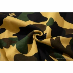 Hypeyourbeast Clothes BAPE KIDS Elbow Hug Gorilla Camouflage Tee Shirt 'YELLOW'