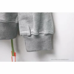 Hypeyourbeast Hoodies & Jackets OFF-WHITE Hand-Painted Utility Pole Worker Hoodie 'GREY'