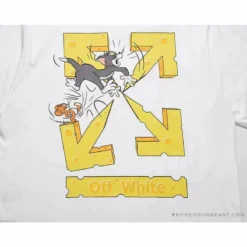 Hypeyourbeast OFF-WHITE Cat And Mouse Tee Shirt 'WHITE' T-Shirts 18 Hypeyourbeast OFF-WHITE Cat And Mouse Tee Shirt 'WHITE' T-Shirts