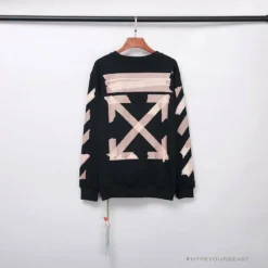Hypeyourbeast OFF-WHITE Rubber Strip Arrow Long Sleeve Shirt 'BLACK'