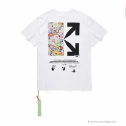 Hypeyourbeast OFF-WHITE Takashi Murakami Chrysanthemum Tee Shirt 'WHITE' T-Shirts