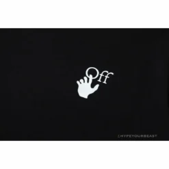 Hypeyourbeast OFF-WHITE Gradient Classic Cross Arrow Tee Shirt 'BLACK'