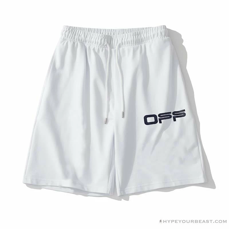 Hypeyourbeast Pants OFF-WHITE Cabin Cabbage Shorts 'WHITE' 1 Hypeyourbeast Pants OFF-WHITE Cabin Cabbage Shorts 'WHITE'