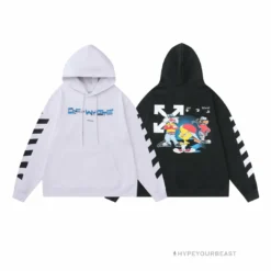 HypeYourBeast Off White Hoodie Looney - Black Hoodies & Jackets