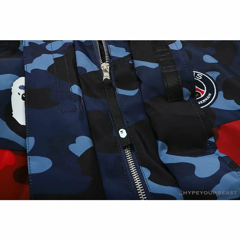 Hypeyourbeast Clothes BAPE X PSG Paris Saint-Germain Camouflage Blue-Red Hoodie 7 Hypeyourbeast Clothes BAPE X PSG Paris Saint-Germain Camouflage Blue-Red Hoodie