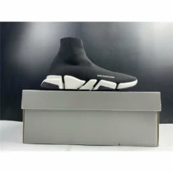 Hypeyourbeast BCG Sock Sneakers Black / White Sole Balanciaga Sock Sneakers