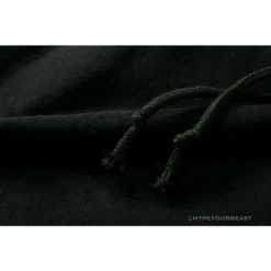 Hypeyourbeast BAPE Classic Ape Head Embroidered Standard Cotton Terry Pants 'BLACK' Clothes