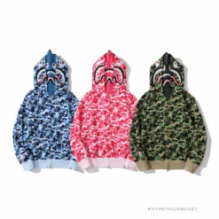 HypeYourBeast Bape Camo Hoodie Shark Head BLUE 31 HypeYourBeast Bape Camo Hoodie Shark Head BLUE