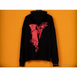 HypeYourBeast Vlone Black Red Serpent Hoodie 7 HypeYourBeast Vlone Black Red Serpent Hoodie