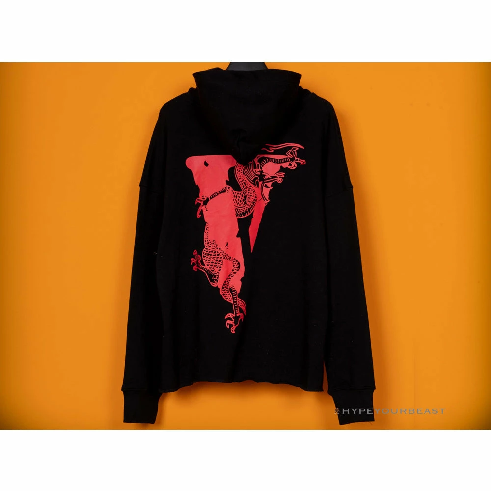 HypeYourBeast Vlone Black Red Serpent Hoodie 4 HypeYourBeast Vlone Black Red Serpent Hoodie
