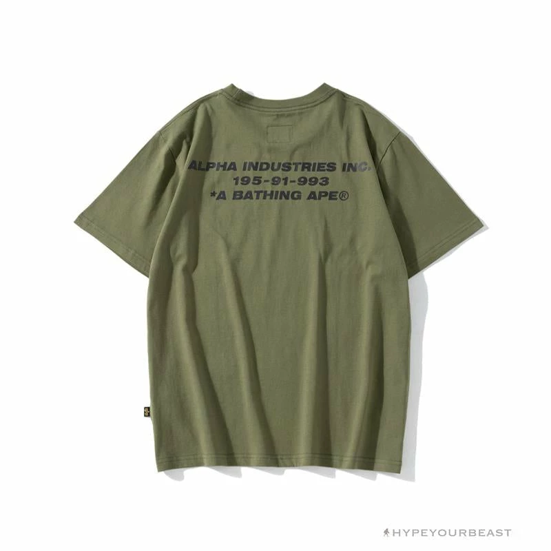 Hypeyourbeast BAPE Military Style Desert Camouflage Tee Shirt 'GREEN' Clothes 2 Hypeyourbeast BAPE Military Style Desert Camouflage Tee Shirt 'GREEN' Clothes