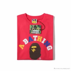 Hypeyourbeast BAPE Little Ape Head Colorful Classic Tee Shirt 'PINK' Clothes