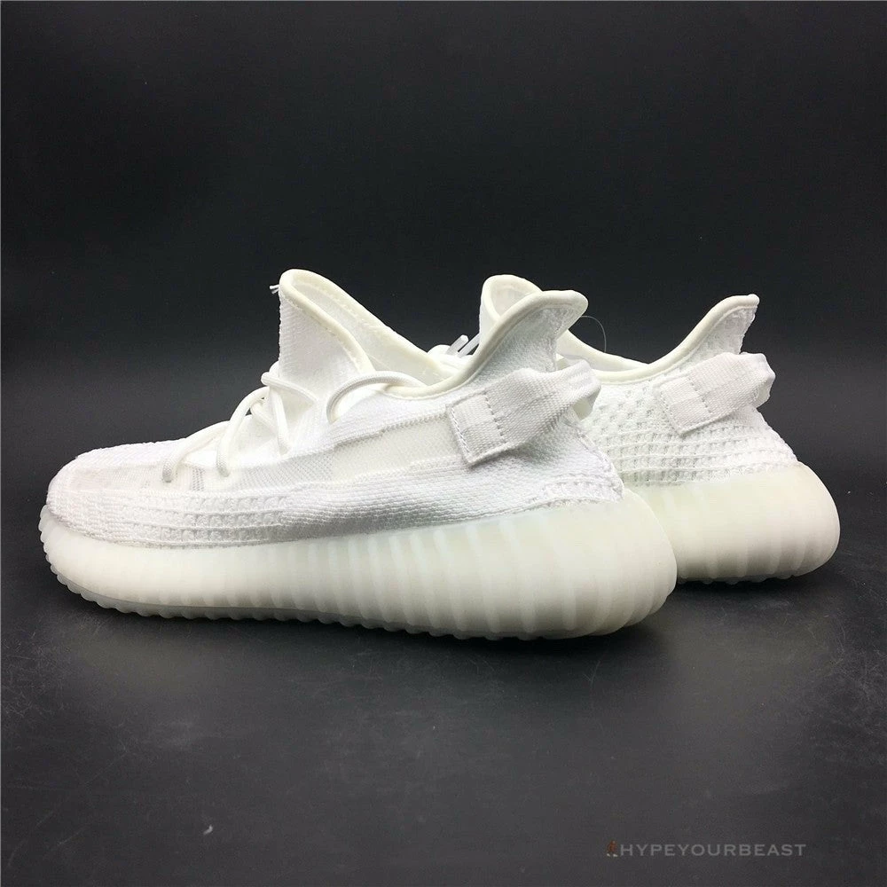 Hypeyourbeast Adidas Yeezy Boost 350 V2 White / White Translucent Stripe 3 Hypeyourbeast Adidas Yeezy Boost 350 V2 White / White Translucent Stripe