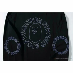 Hypeyourbeast Clothes BAPE APES TOGETHER English Alphabet Ape Head Long Sleeve Shirt 'BLACK' 16 Hypeyourbeast Clothes BAPE APES TOGETHER English Alphabet Ape Head Long Sleeve Shirt 'BLACK'