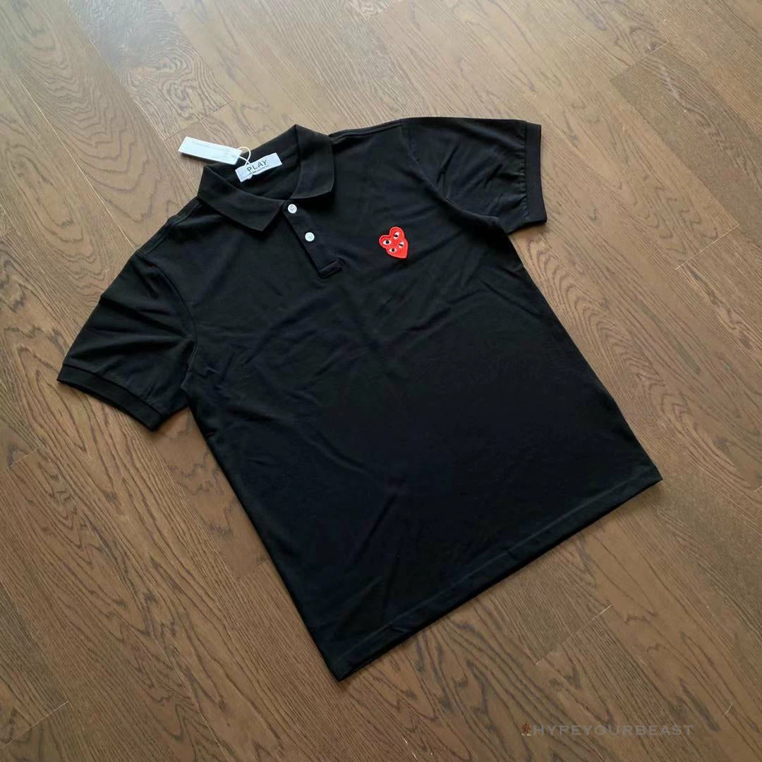 Hypeyourbeast CDG Polo Shirt Black Shirts 6 Hypeyourbeast CDG Polo Shirt Black Shirts