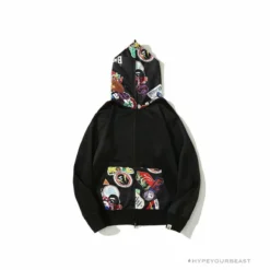 Hypeyourbeast Clothes BAPE Badge LOGO Sticker Style Stitching Hoodie 26 Hypeyourbeast Clothes BAPE Badge LOGO Sticker Style Stitching Hoodie
