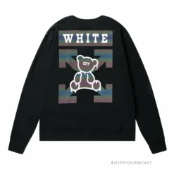 HypeYourBeast Off White Shirt Bear - Black Shirts