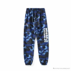 Hypeyourbeast Clothes BAPE X RUSSELL ATHLETIC Drawstring Camouflage Pants 'BLUE'