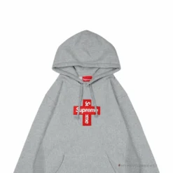 HypeYourBeast Hoodies & Jackets Supreme Cross Box Logo Hoodie Grey