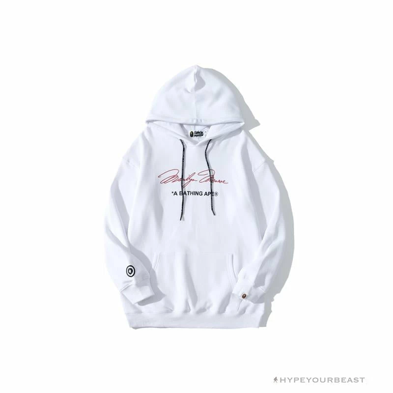 Hypeyourbeast BAPE Marilyn Monroe Camouflage Background Hoodie 'WHITE' Clothes 1 Hypeyourbeast BAPE Marilyn Monroe Camouflage Background Hoodie 'WHITE' Clothes