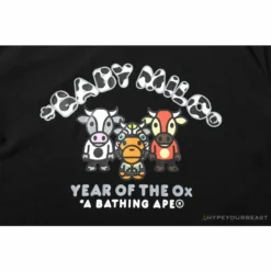 Hypeyourbeast Clothes BAPE Baby Milo Year Of The Ox Tee Shirt 'BLACK'