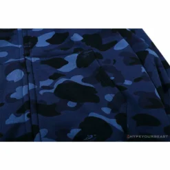 Hypeyourbeast BAPE X PSG Paris Saint-Germain Camouflage Blue Hoodie Clothes