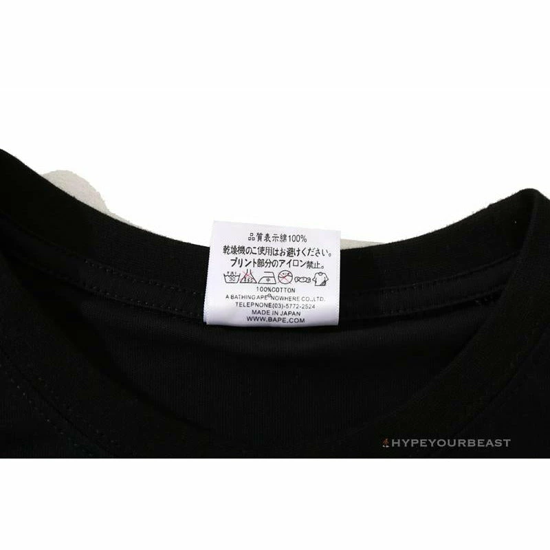 Hypeyourbeast Clothes BAPE Camouflage Three-Color Question Mark Tee Shirt 'BLACK' 4 Hypeyourbeast Clothes BAPE Camouflage Three-Color Question Mark Tee Shirt 'BLACK'