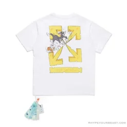 Hypeyourbeast OFF-WHITE Cat And Mouse Tee Shirt 'WHITE' T-Shirts