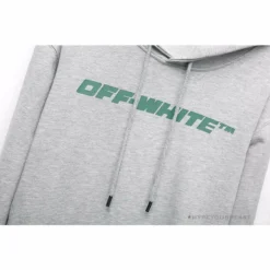 Hypeyourbeast Hoodies & Jackets OFF-WHITE Hand-Painted Utility Pole Worker Hoodie 'GREY'