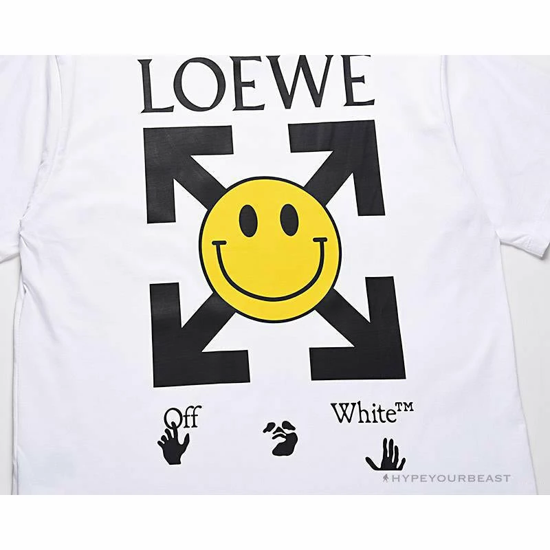 Hypeyourbeast OFF-WHITE X LOEW X SMILEY Tee Shirt 'WHITE' T-Shirts 8 Hypeyourbeast OFF-WHITE X LOEW X SMILEY Tee Shirt 'WHITE' T-Shirts