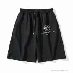 Hypeyourbeast OFF-WHITE 99 X Pink Arrow Shorts 'BLACK'