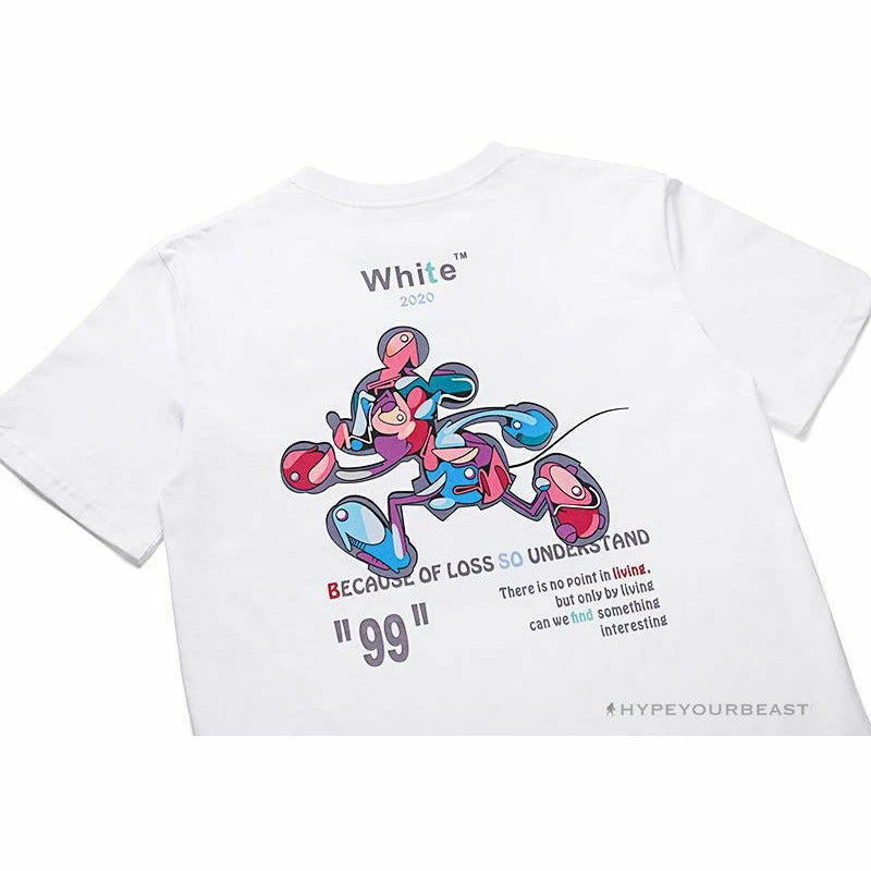 Hypeyourbeast T-Shirts OFF-WHITE Joint Running Mickey Mouse Arrow Tee Shirt 'WHITE' 8 Hypeyourbeast T-Shirts OFF-WHITE Joint Running Mickey Mouse Arrow Tee Shirt 'WHITE'